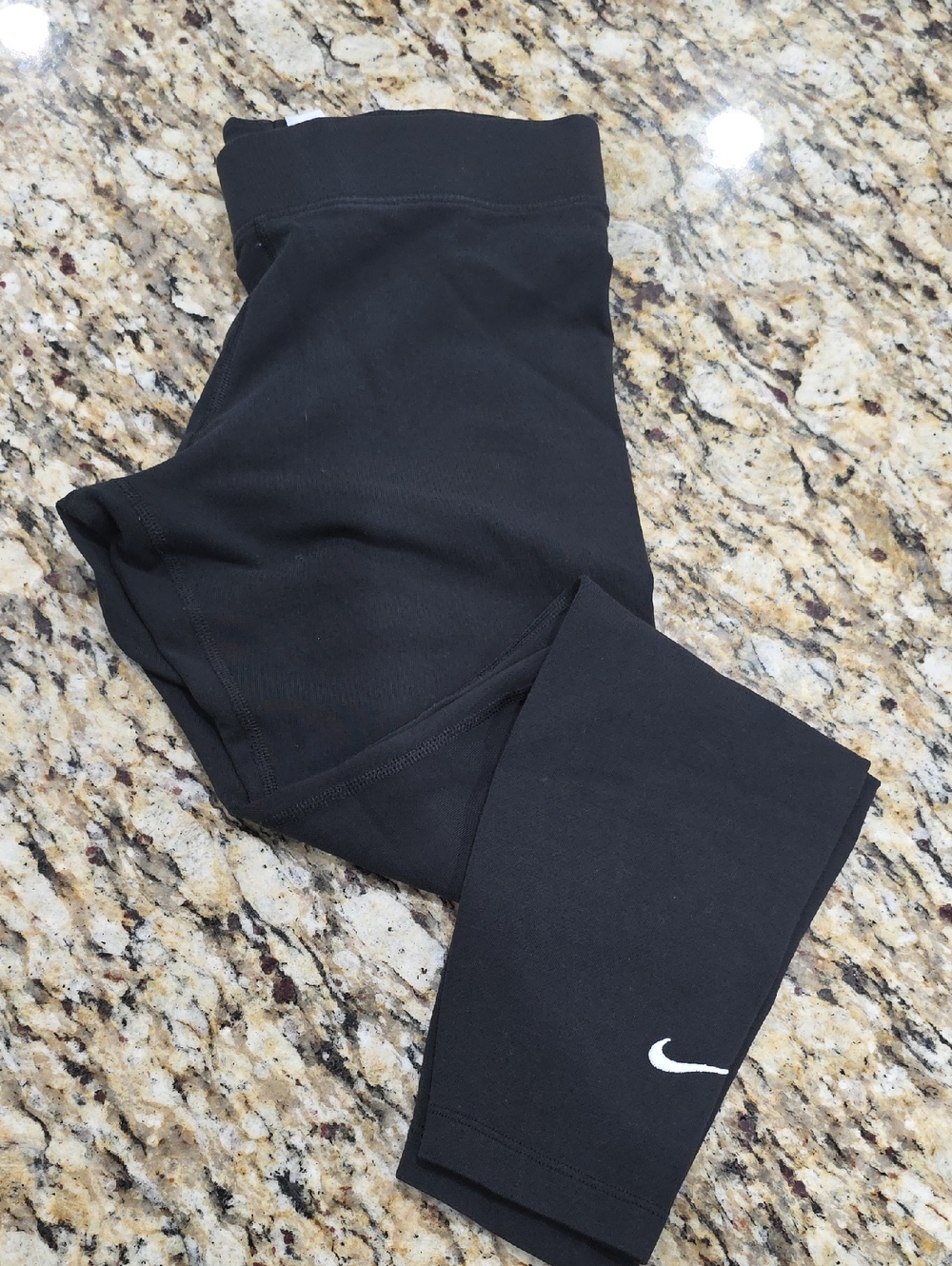 Nike  Black Leggings with White Swoosh